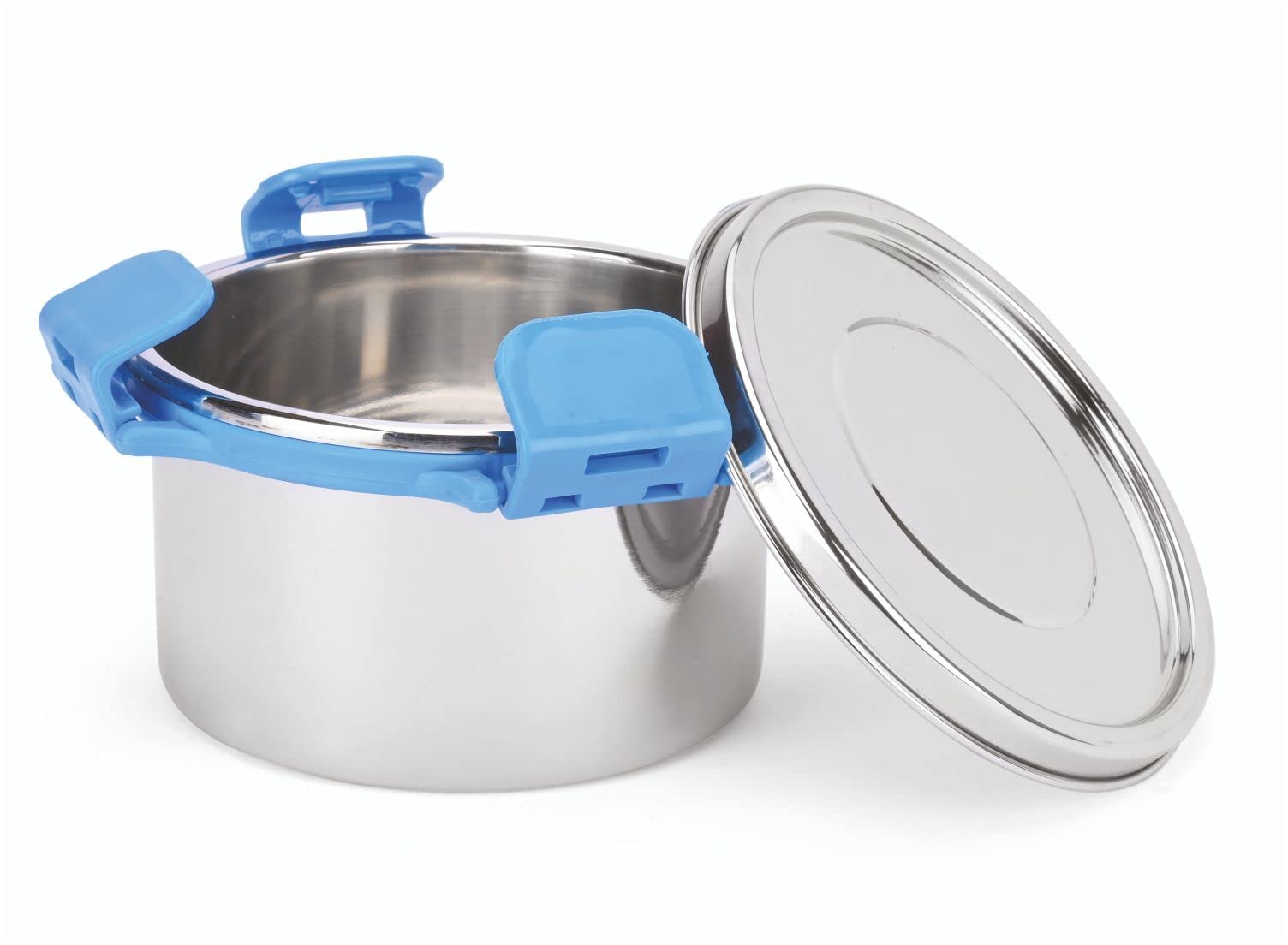 Signoraware All Steel Executive Big With Steel Lid Container, 500Ml, Set Of 1, Blue