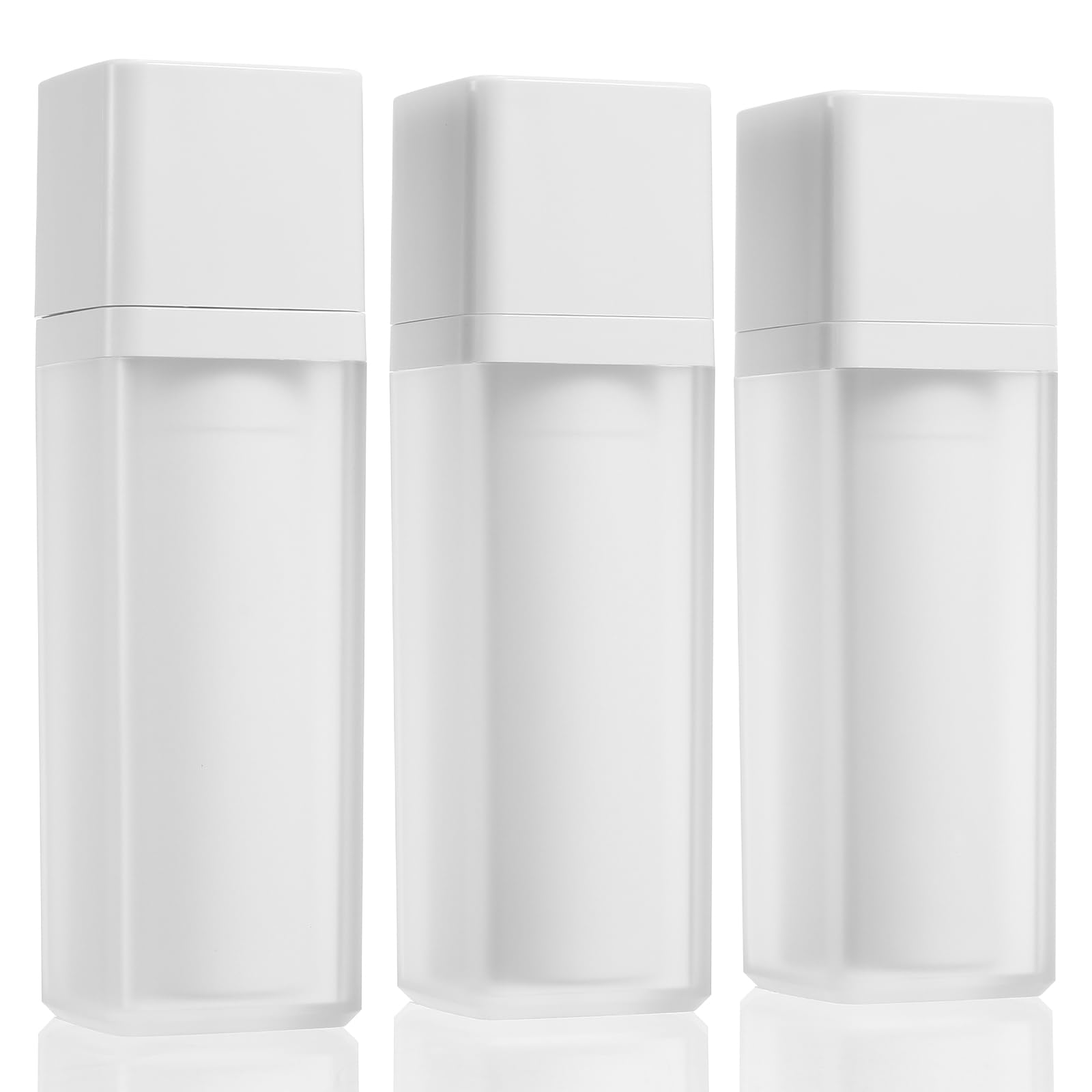 3Pcs Empty Airless Pump Bottles, Travel Airless Pump Containers, Empty Refillable Airless Pump, Foundation Travel Pump Bottle fo