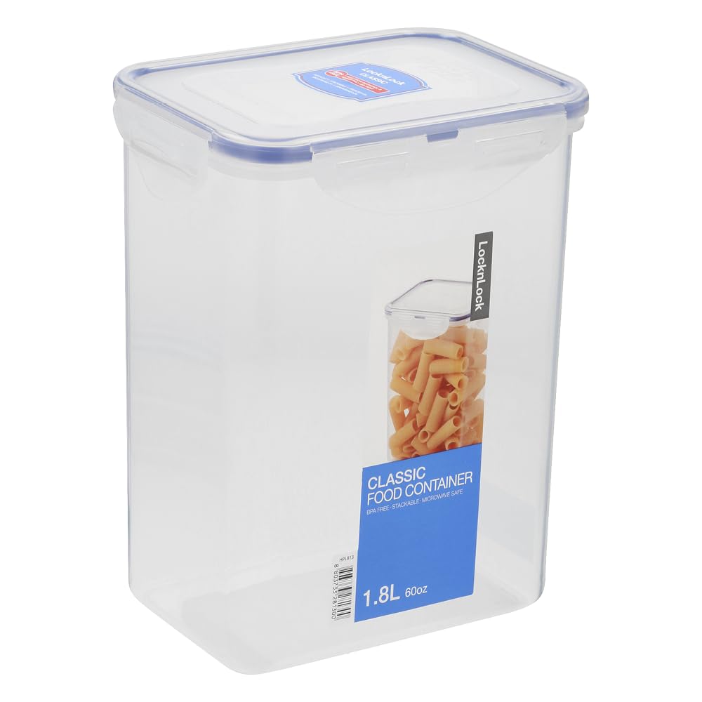Lock & Lock Airtight Rectangular Tall Food Storage Container 60-Oz / 7.61-Cup