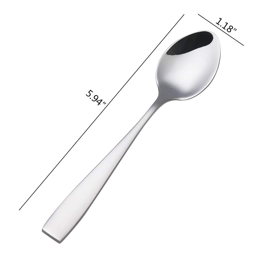 Asking 12-Piece Stainless Steel Teaspoon, Small Tea Spoons Stainless Steel
