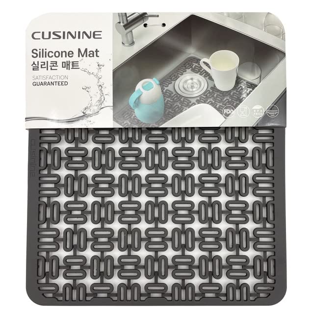 Silicone Sink Protectors for Kitchen Sink, Dish Drying Mat, Protector for Stainless Steel Sink, Adjustable, Flexible and Heat Re