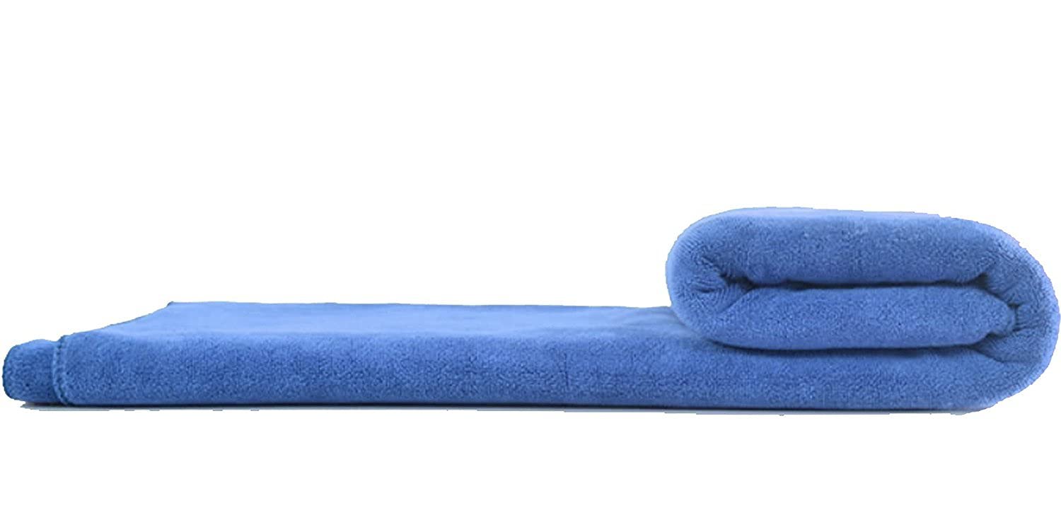 Mylsmple Luxury Microfiber Bath Towel Bath Sheet Beach Spa Extra Large Soft Absorbent Towel (36 Inch X 72 Inch, Light Blue)
