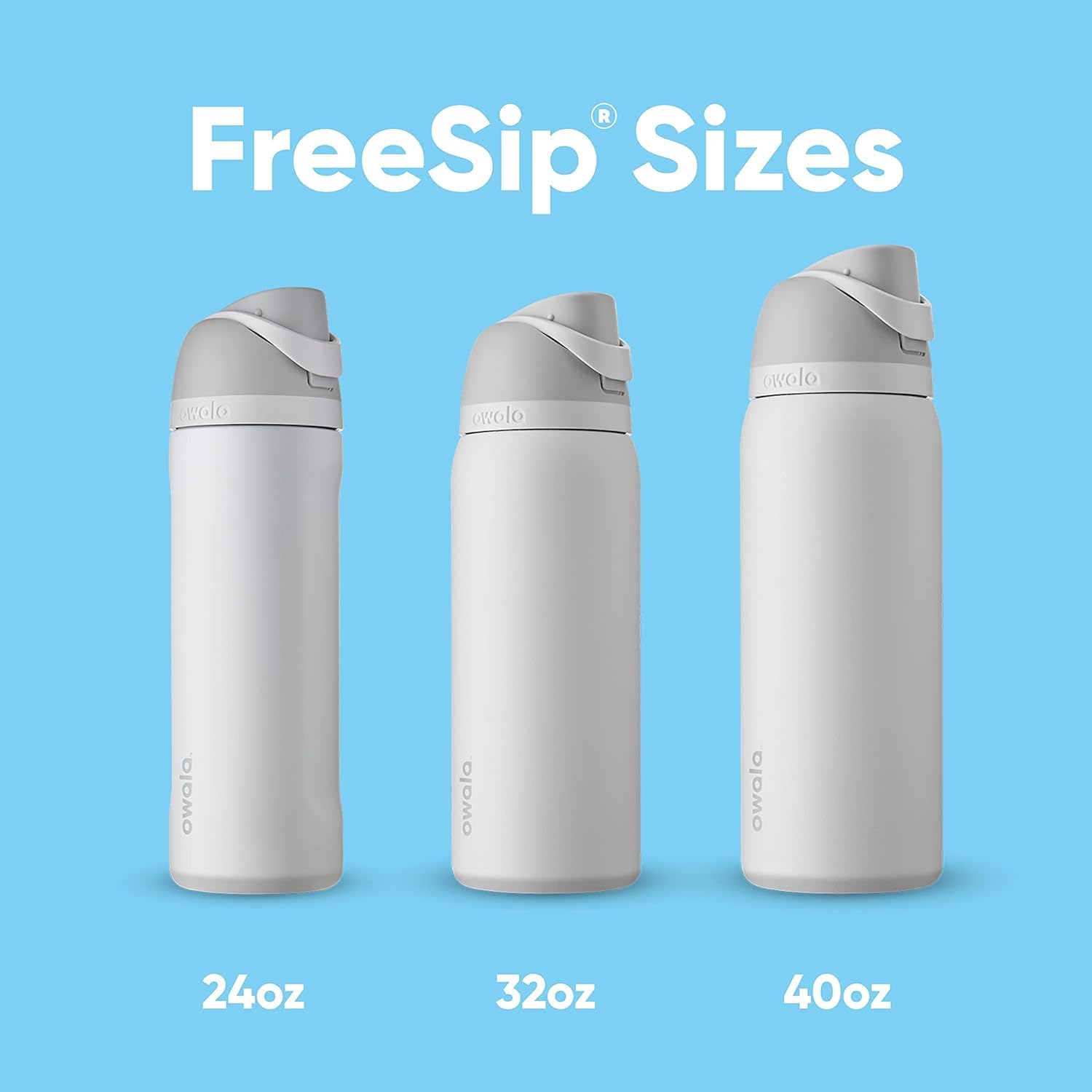 Owala FreeSip 32 oz Insulated Stainless Steel Water Bottle, BPA-Free, Surfs Edge, Model C06450 for Sports and Travel