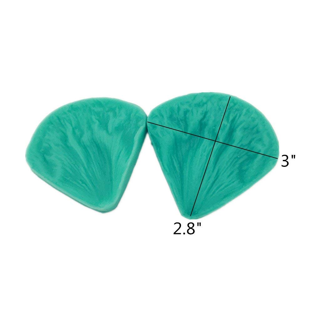 2Pcs Gumpaste Peony Silicone Veining Mold Fondant Flowers For Cake Decorating Silicone Veiner Flower Making Tools