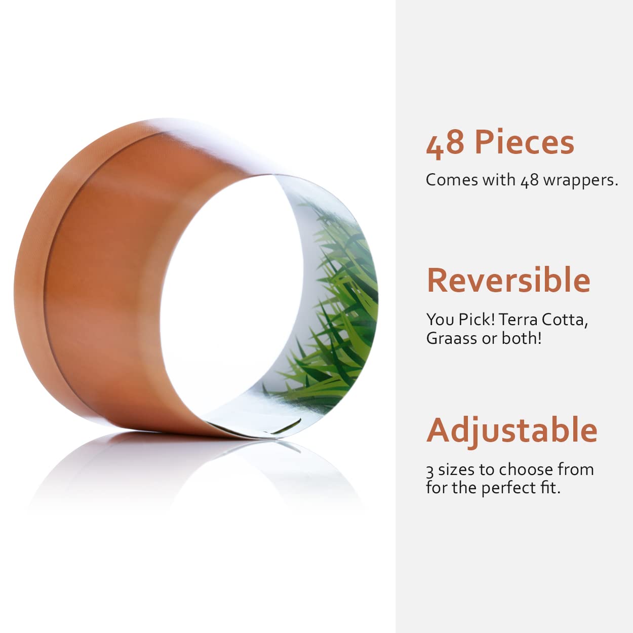 Terra Cotta Cupcake Wrappers 48 Count - Grass Cupcake Wrappers | Cute Cupcake Wrappers Spring | Garden Cupcake Wrappers | Cupcak