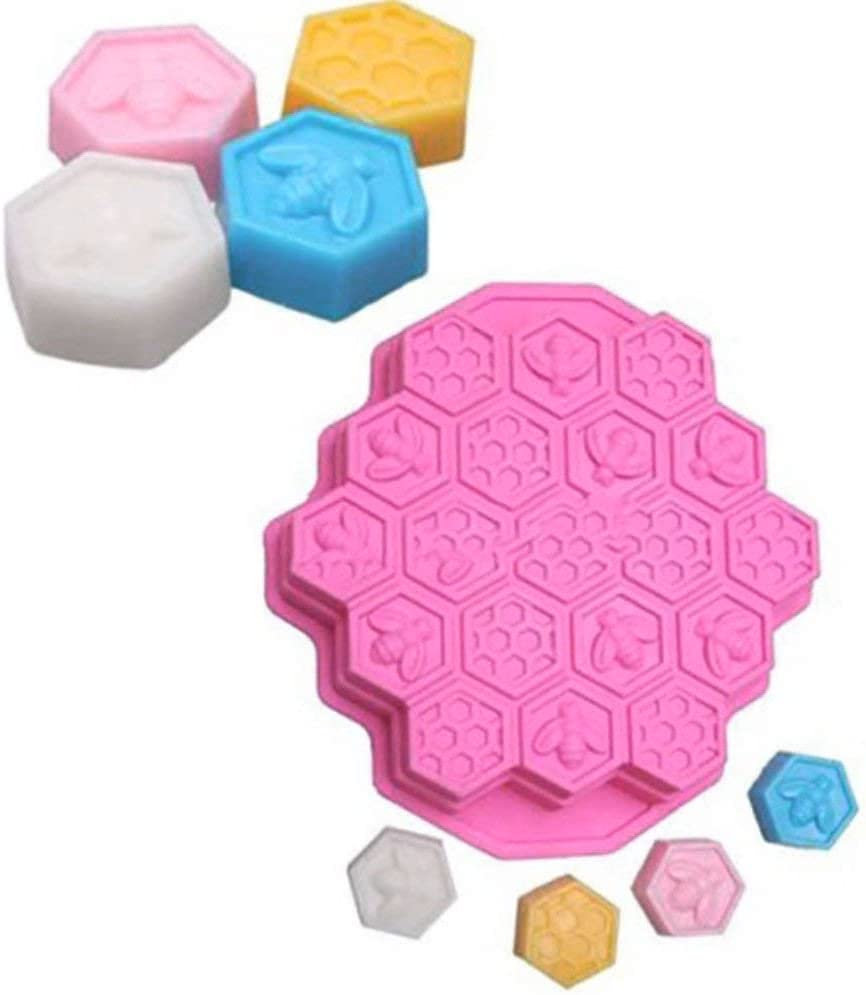 Daycount Silicone Fondant Candy Cake Mould 19 Cell Chocolate Diy Tools Ice Fondant Mold Handmade Molds (Random Color)