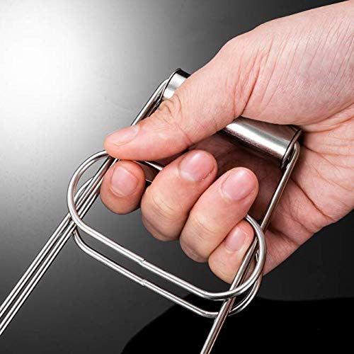 Kddom 1 Piece Kitchen Stainless Steel Foldable Hot Plate Gripper Bowl Clips Pan Dish Gripper