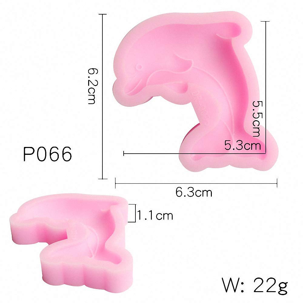 Set Of 3 Dolphin Silicone Fondant Molds Dolphin Chocolate Candy Sugar Craft Gum Paste Mold Cake Decorating Tools Epoxy Resin Pol