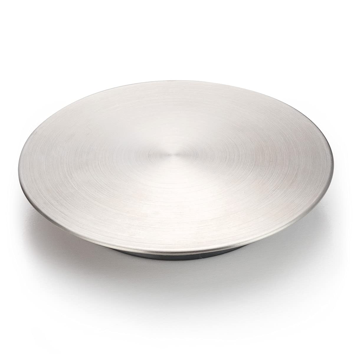 GZILA Kitchen Sink Stopper  Flat Decor Cover 304 Stainless Steel Sink Drain Stopper  Fits 3.5'' Standard Strainer Brushed Nickel