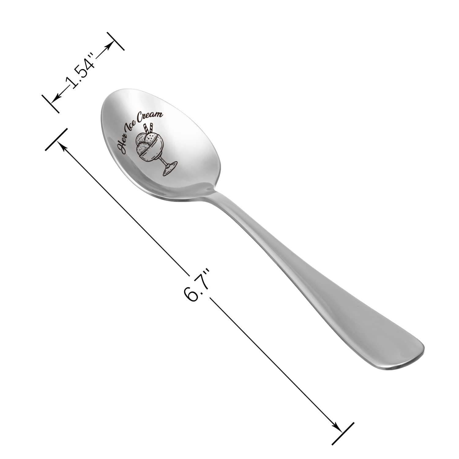 Gifts For Her Him Spoon Valentines Day Gift His Ice Cream Her Ice Cream Engraved Spoons Personalized Gift For Valentine'S Day Gi