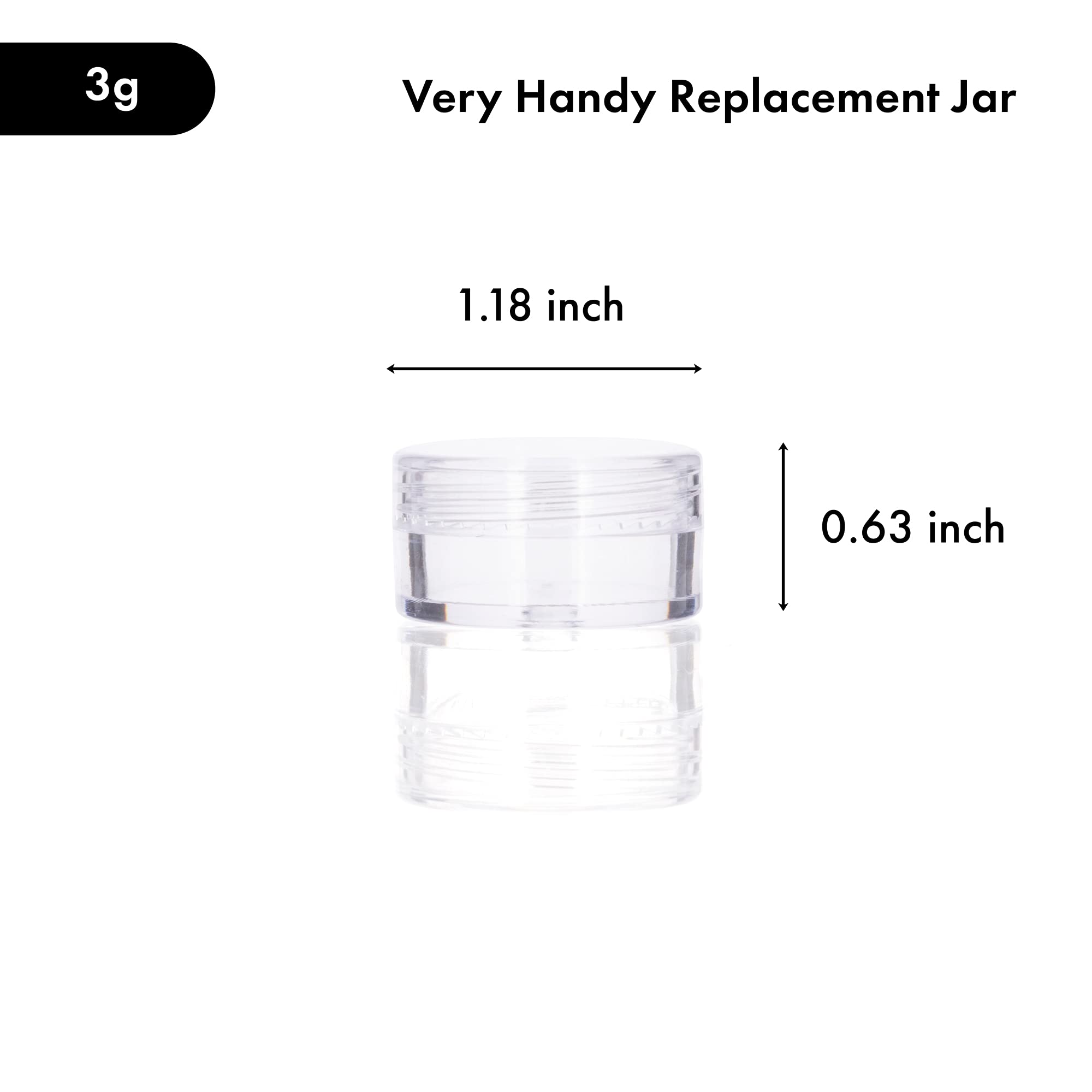 60Pcs 3 Gram Plastic Cosmetic Containers With Lids For Lotion, Creams, Toners, Lip Balms, Makeup Samples Jars Bpa Free (3G-60Pcs