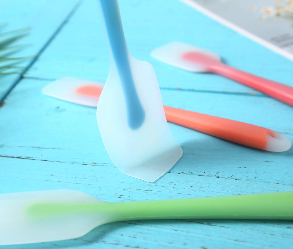Hiramware Silicone Spatula Set Of 4 - Heat Resistant Flexible Spatula 450F With Stainless Steel Core - Food Grade Premium Good G