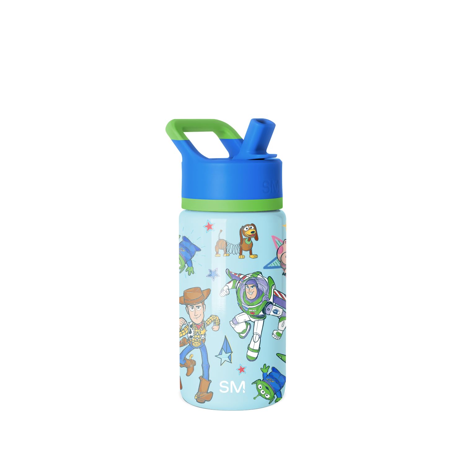 Simple Modern Kids Summit Water Bottle with Straw Lid | Disney Toy Story 14oz Stainless Steel Cup Insulated Tumbler for Boys, Gi