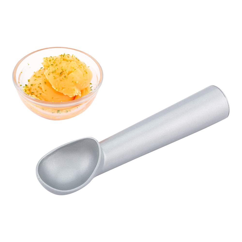 Restaurantware Met Lux 1.5 Ounce Ice Cream Scoop 1 Non Stick Commerical Ice Cream Scooper - Freezer-Safe Heavy Duty Silver Alumi