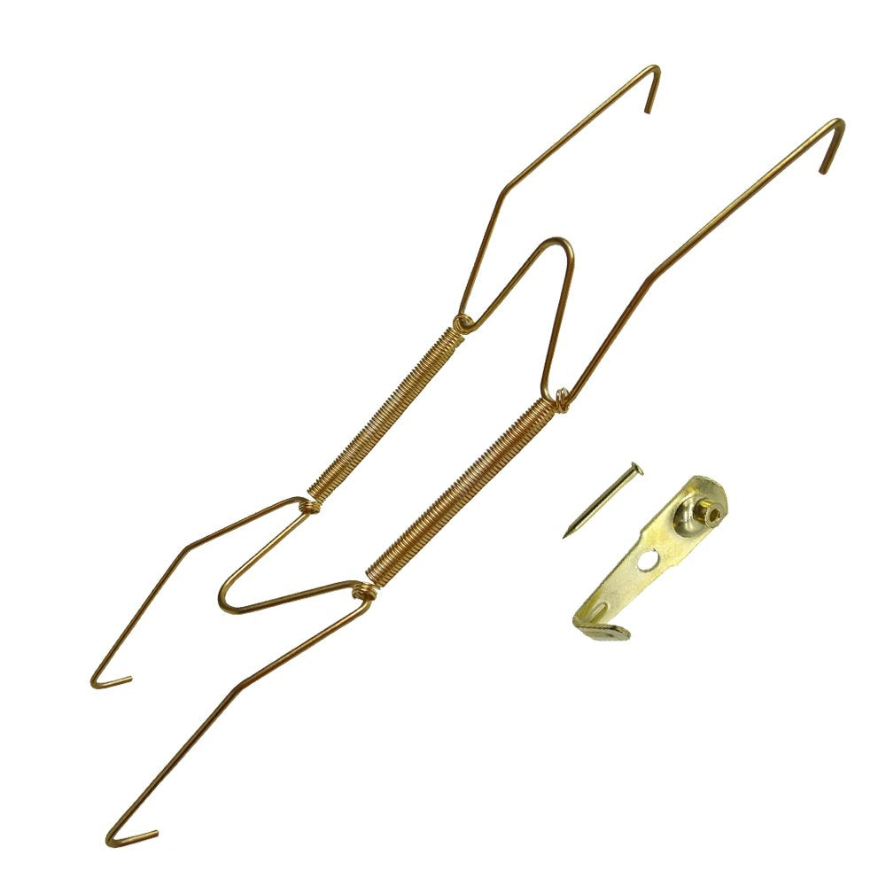 Xinlinke Plate Hangers For The Wall 8 Inch Decorative Dish Display Tray Holder With Installation Hooks 5 Pack