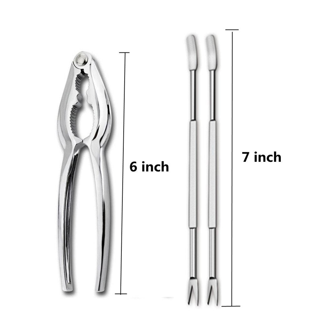 Seafood Crackers Tools Nutcrackers Tools, Crab Nut Lobster Crackers Opener Shellfish Lobster Leg Sheller Kitchen Kits Pack Of 9