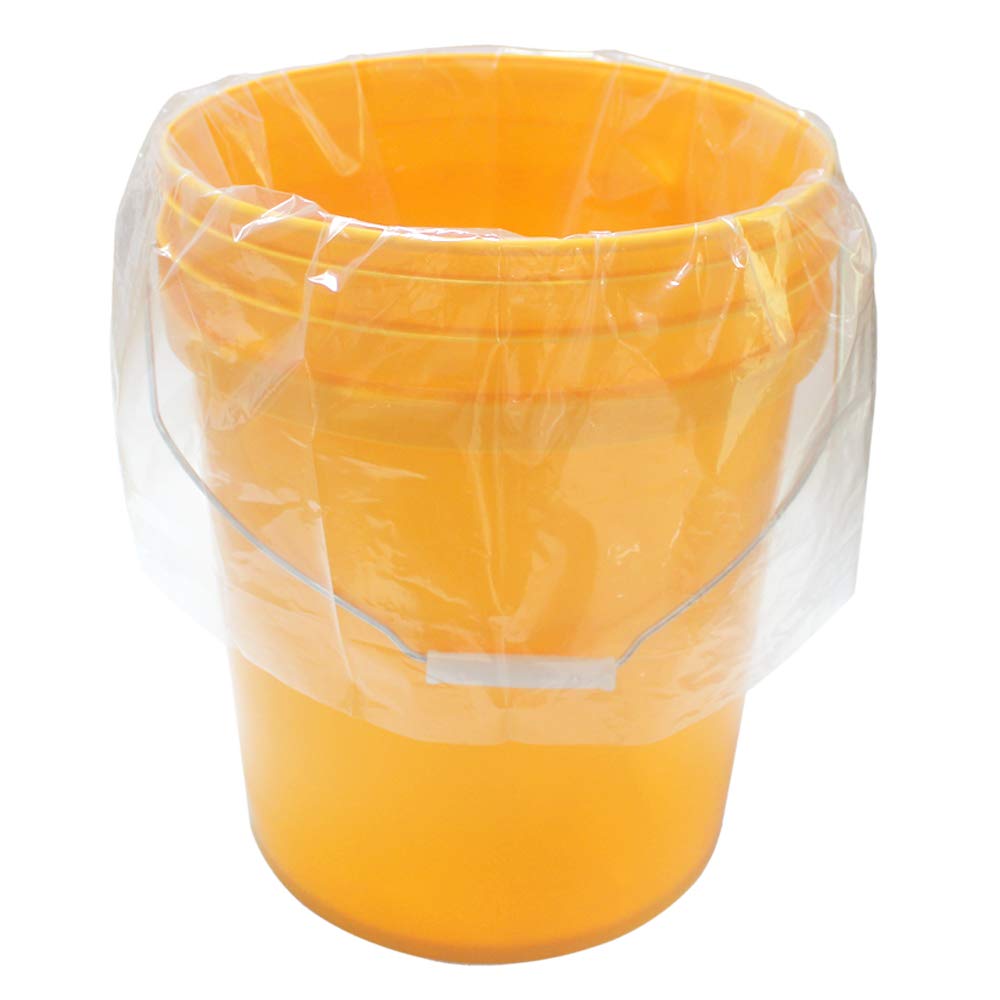 Belinlen 25 Pack 5 Gallon Bucket Liner Bags For Marinating And Brining, Great For Storage Food, Heavy Duty Leak Proof (2 Mil)