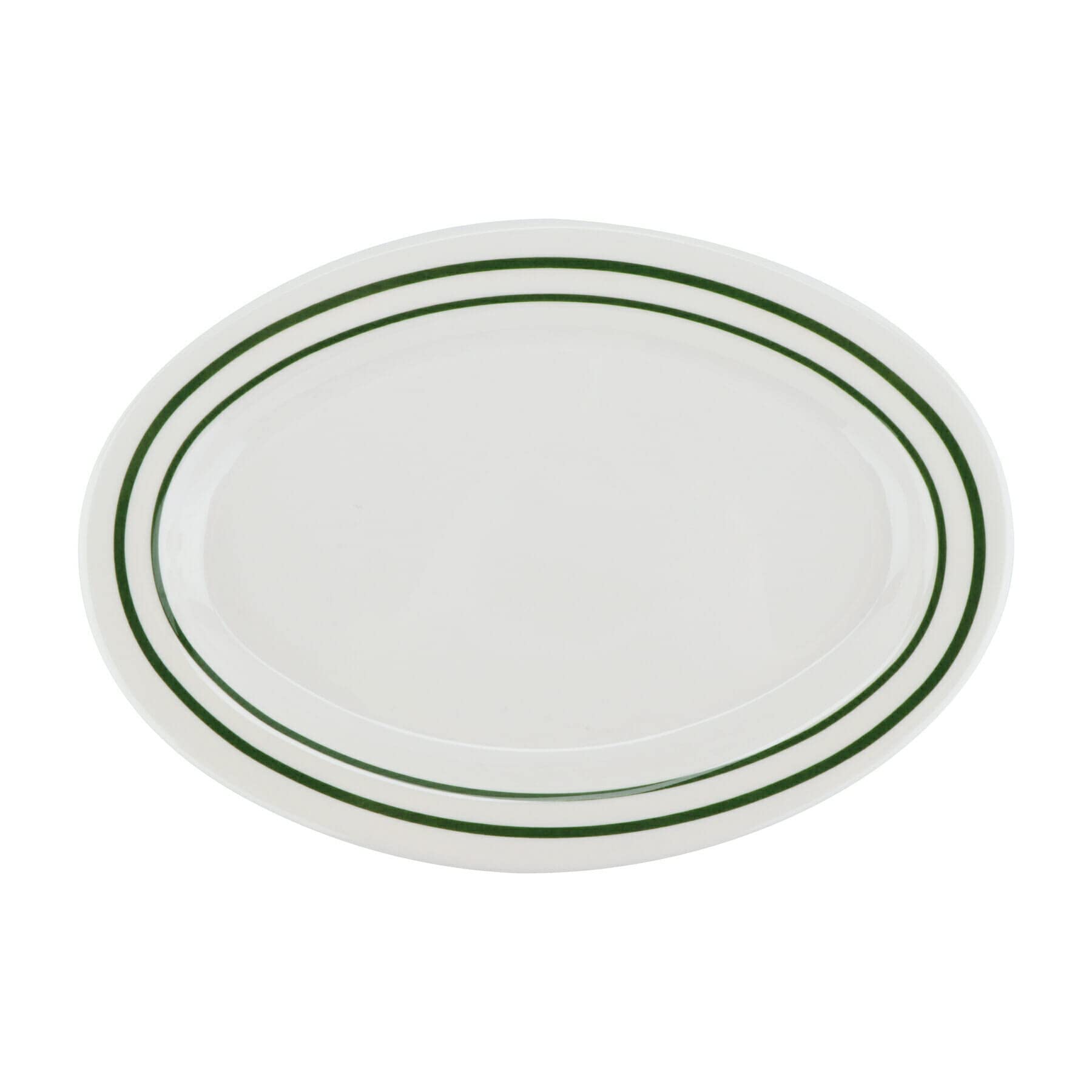 G.E.T. OP-120-EM Melamine Oval Serving Platter / Dinner Plate, 12 x 9, Emerald (Set of 12)