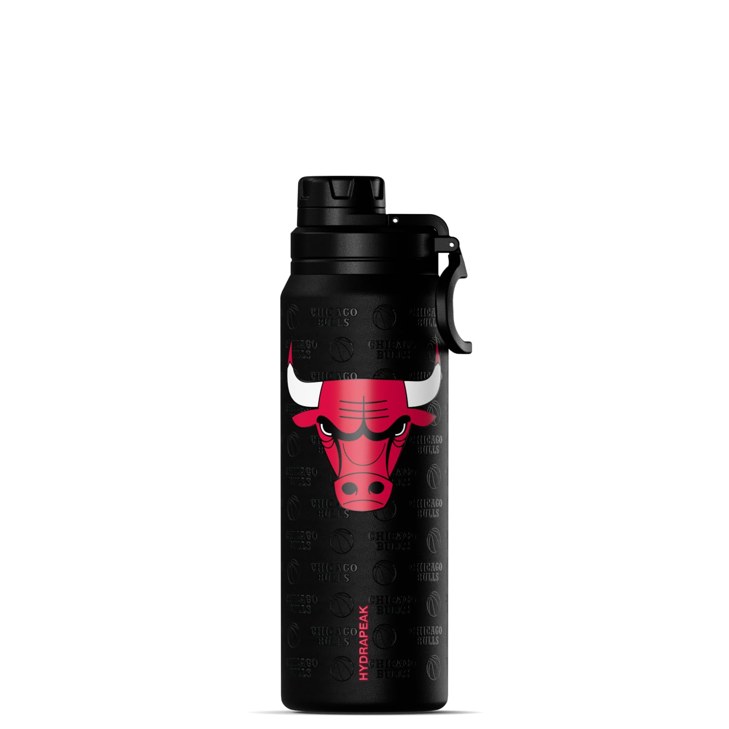 Hydrapeak x NBA Officially Licensed Chicago Bulls 26 oz Active Water Bottle with Chug Lid and Handle Reusable Stainless Steel Do