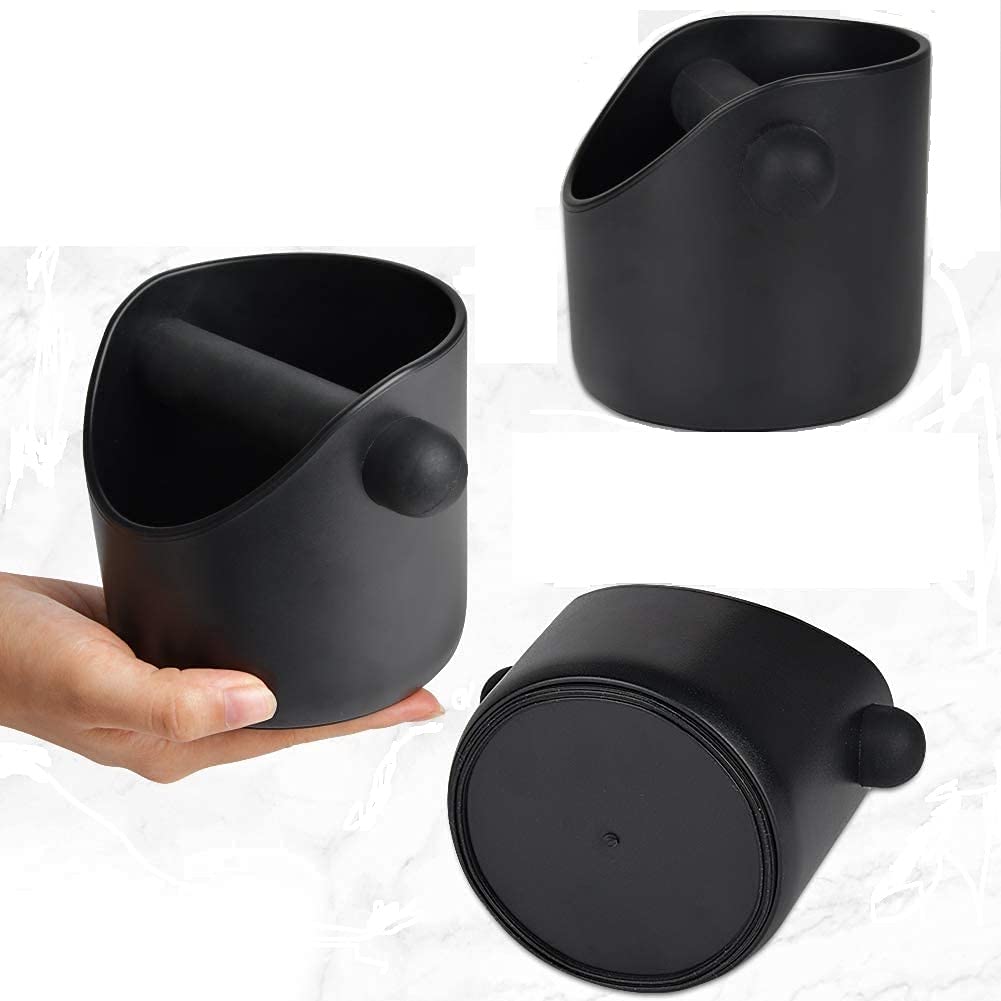 Espresso Knock Box 4.4 Inch Shock-Absorbent Durable Barista Style Coffee Knock Box With Removable Knock Bar And Non-Slip Base Es