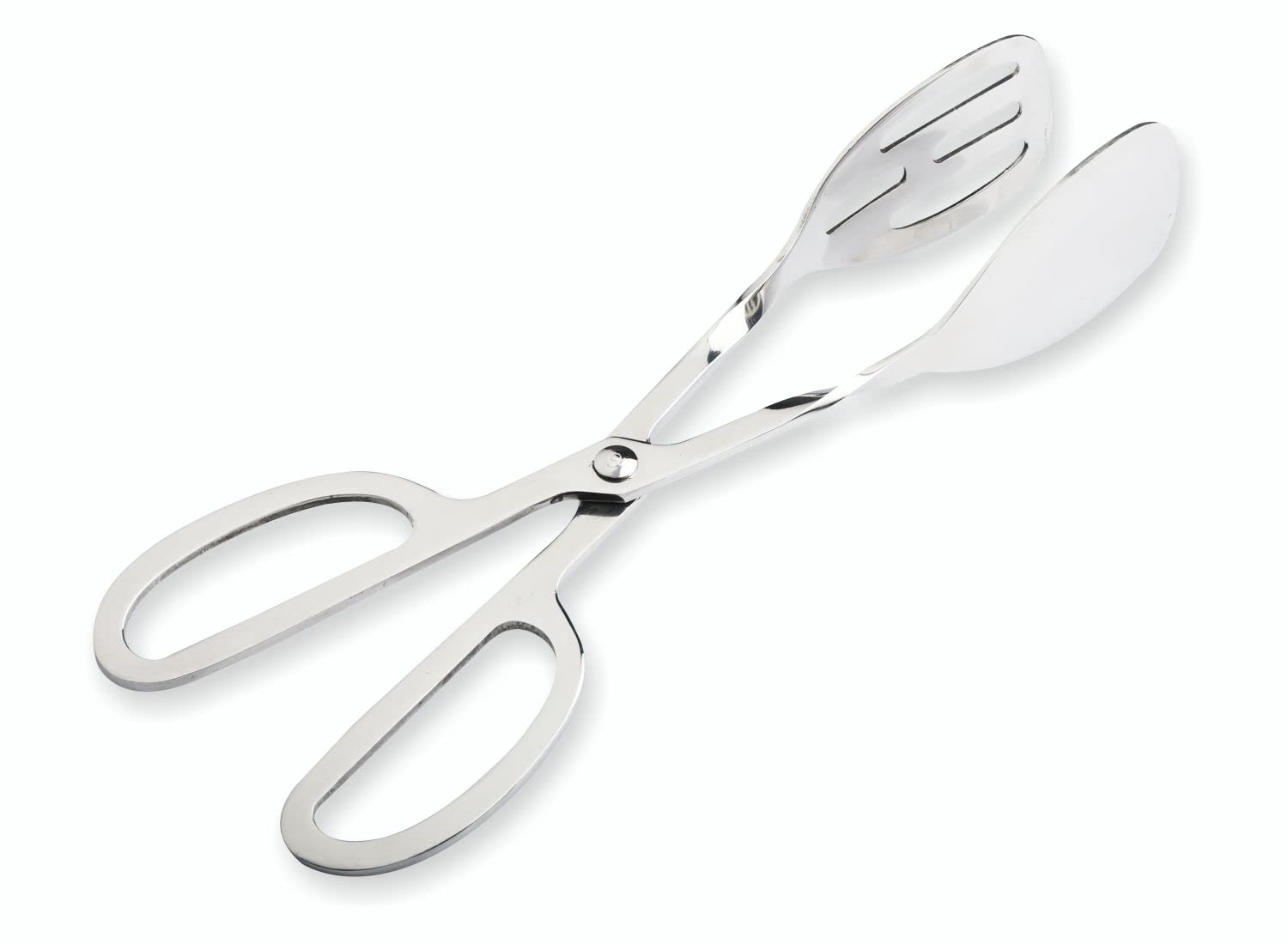 Signoraware Kitchen Tools Ss - Heavy Gauge(3 Mm) High Gloss Multipurpose Plain/Slotted Tong (Size 26Cm)
