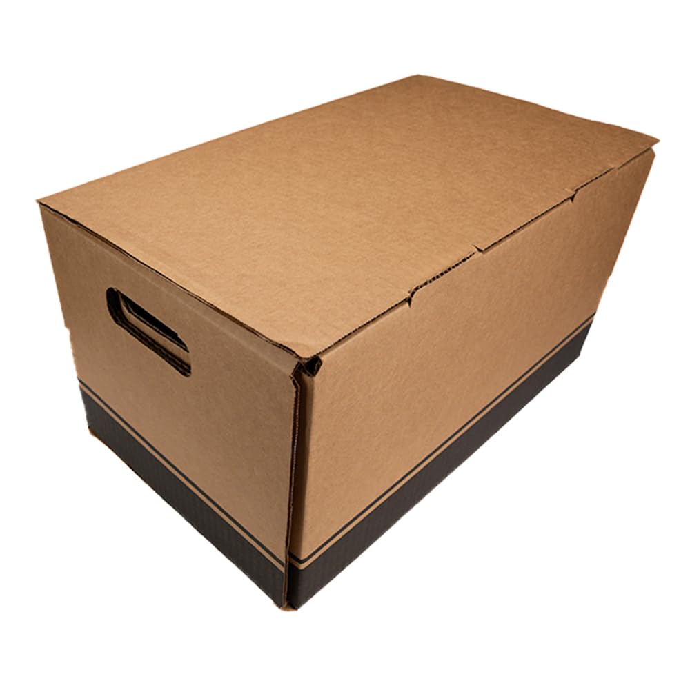 SCT 1172 Catering Boxes for Food Delivery, Cardboard Meal Boxes With Handles, Large and Sturdy Food Transporter Catering (Pack o