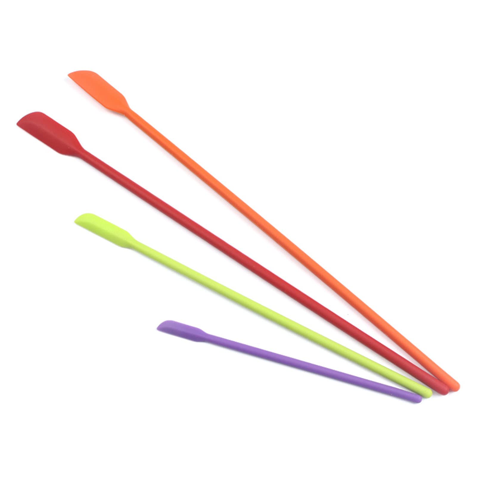 Beauty Spatula, 4 Pcs Makeup Spatula Mini Spatula For Cosmetics And Kitchen Jar, Small Silicone Spatula For Beauty And Kitchen T