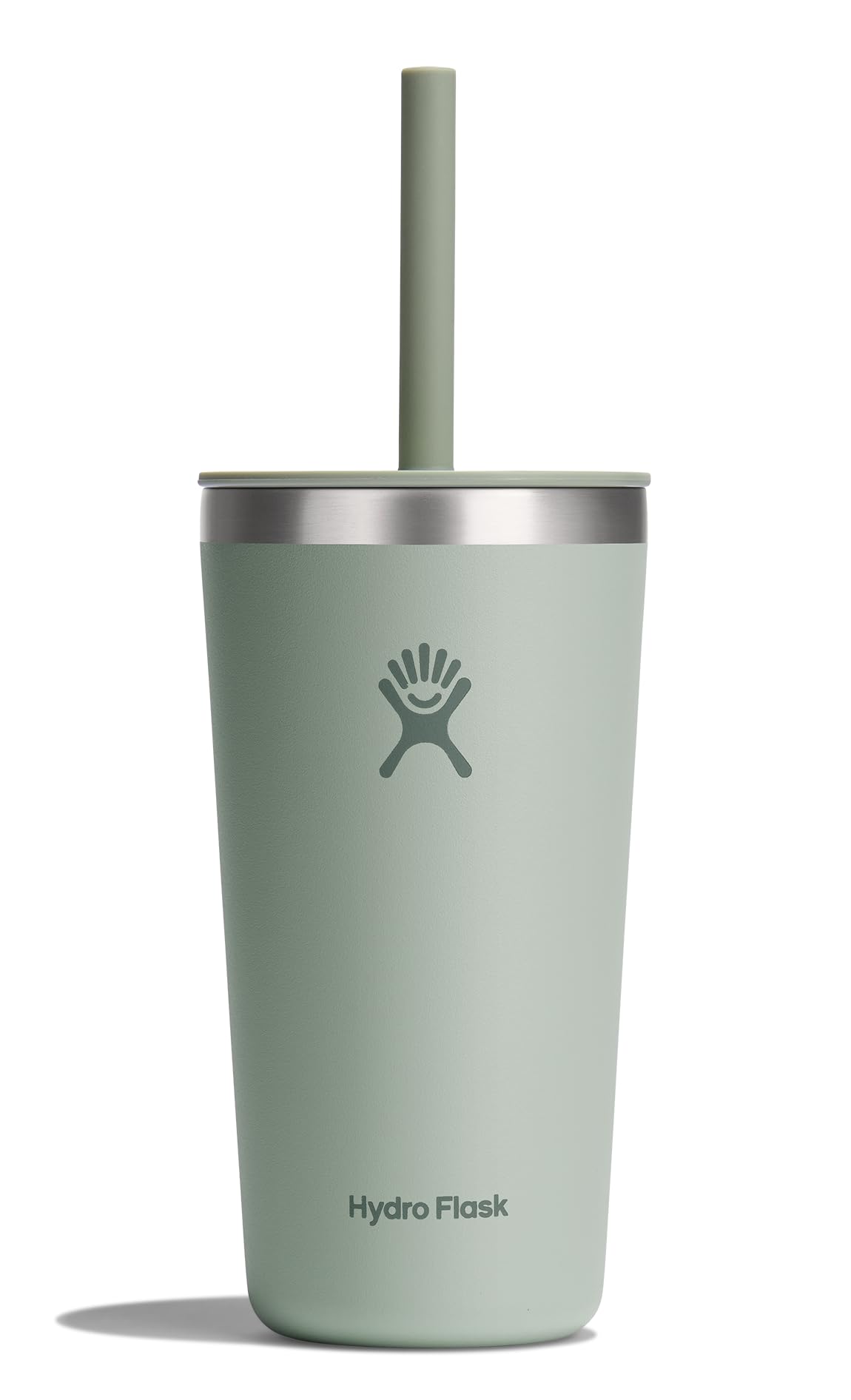 Hydro Flask All Around Tumbler Straw Lid, Insulated Travel Mug, Stainless Steel Coffee Cup 20 Oz Tonal Agave