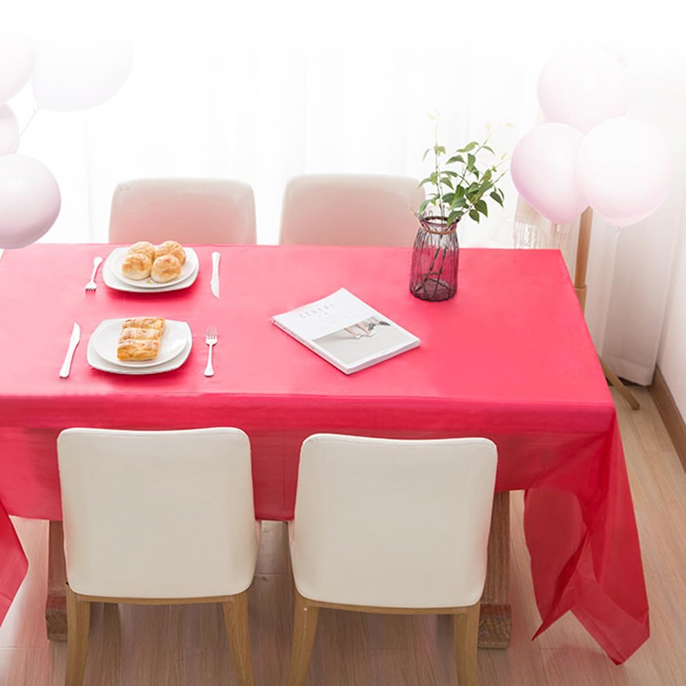 2 Pcs Light Brown Plastic Tablecloths Disposable Xmas Table Covers Halloween Table Cloths Bbq Picnic Birthday Christmas Party Co