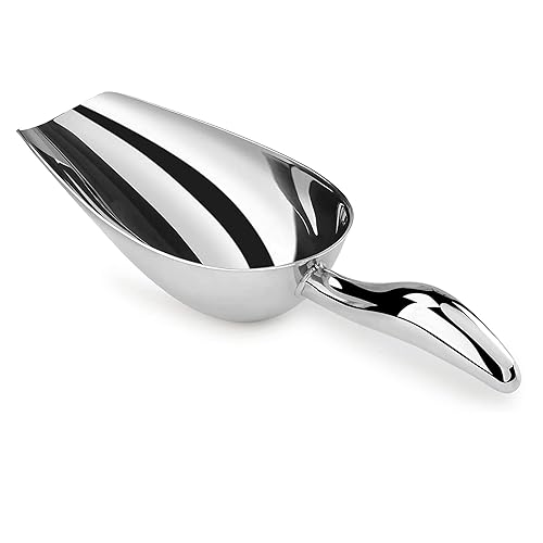 Small Metal Ice Scoop For Freezer - Ice Scoop For Ice Machine,Stainless Steel Ice Scoop Small,Mini Ice Scoop For Ice Cube Scoop,