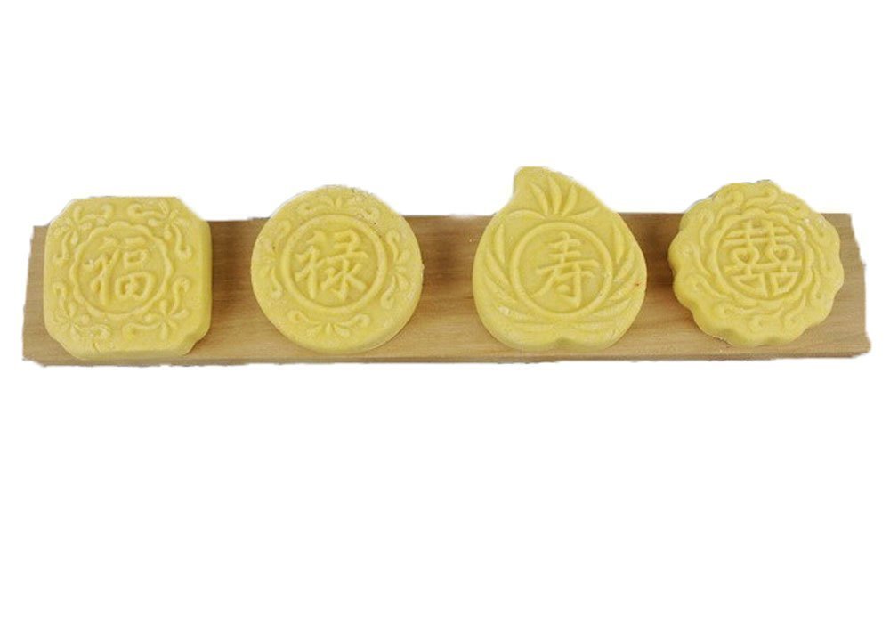 Jklcom Moon Cake Mold Wooden Chinese Mooncake Mold Mooncake Mold Press Wooden Cookie Mold Baking Mold Mid-Autumn Festival Moonca