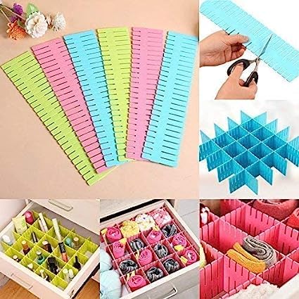 Generic Multicolor Drawer Dividers Set Of 6 Divider