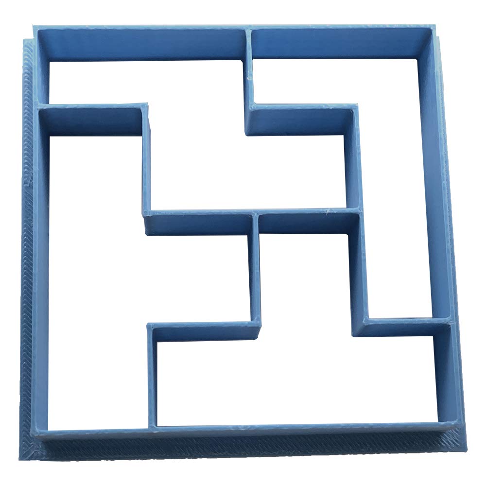 Cuticuter Tetris Sandwich Cutter, Blue, 8 x 7 x 1.5 cm