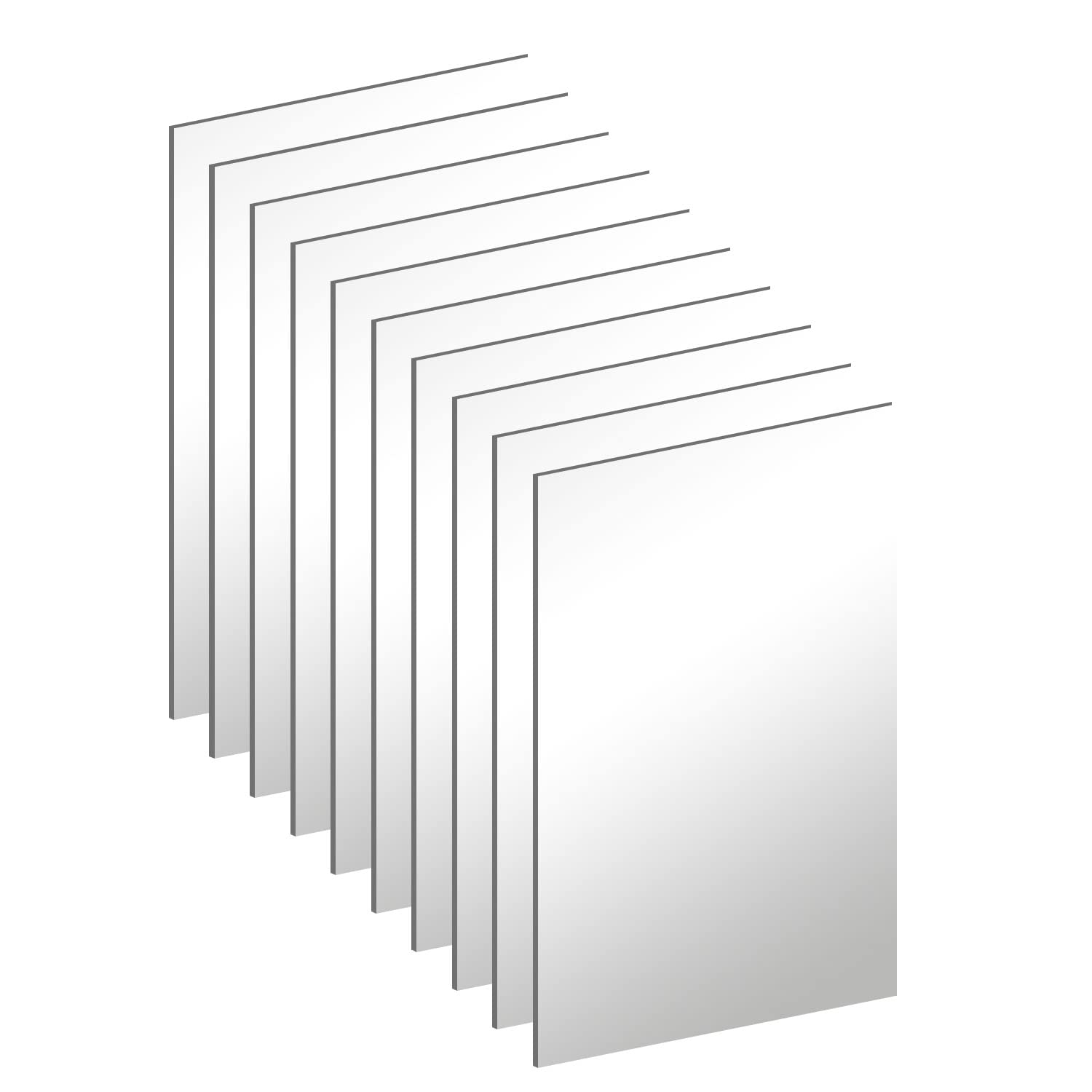 DARENYI 10Pcs Acrylic Mirror Tiles, 4 x 6 x 0.07 Mirror Sheets for Walls Decor, Self-Adhesive Mirror Stickers, Rectangular