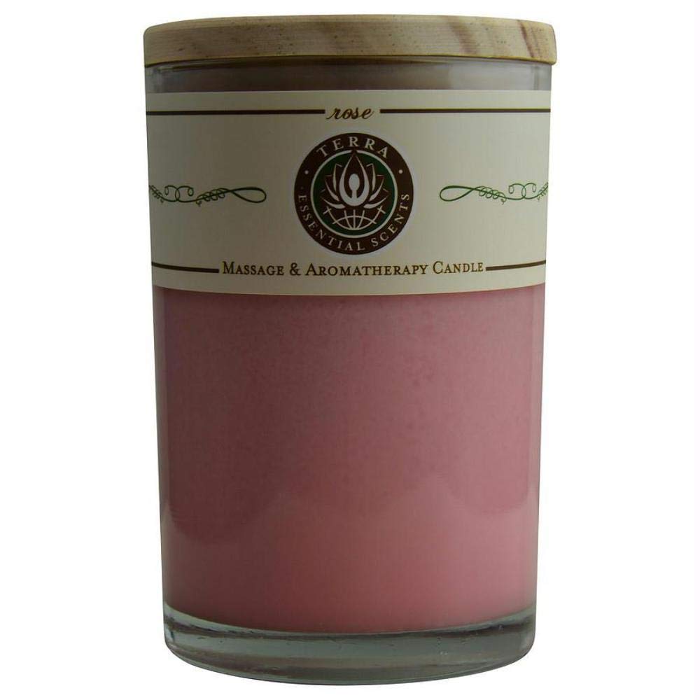 Terra Essential SCENTS Large Candle Rose, 1 EA