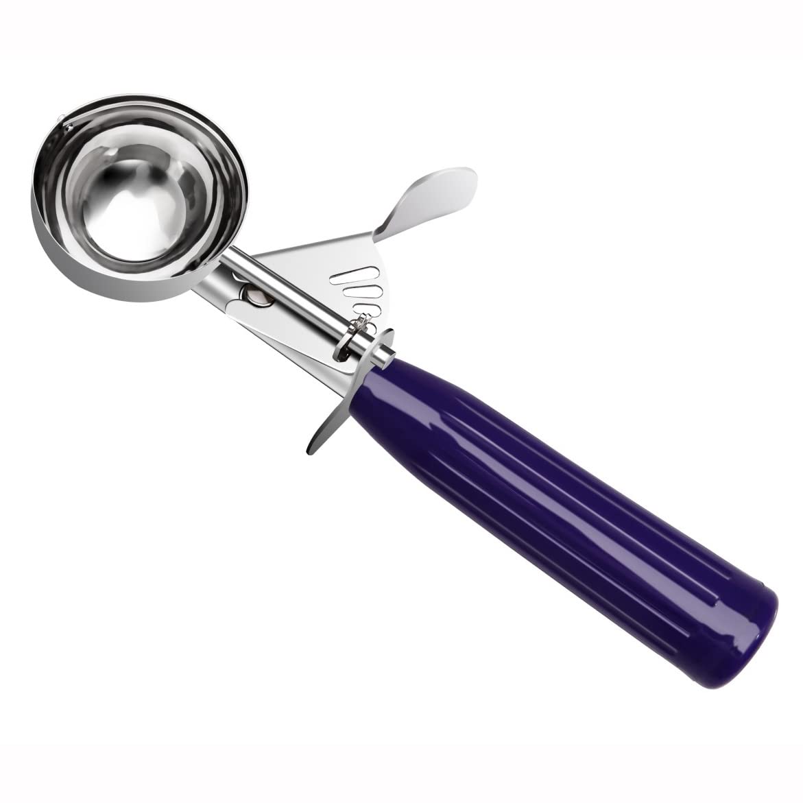 Top Kitchen Ice Cream Scoop Disher- #40 (3/4 Oz), Portion Control, 18/8 Stainless Steel, Plastic Handle