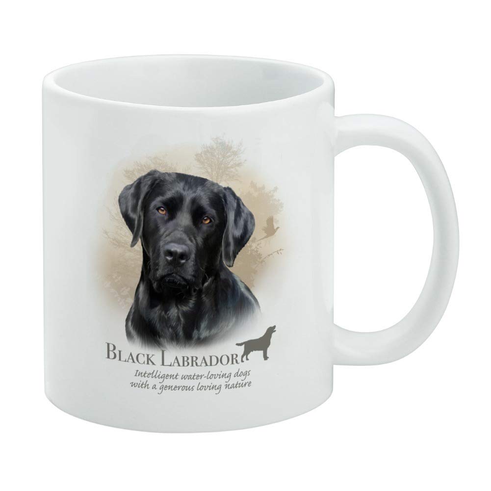 Graphics & More Black Lab Labrador Dog Breed Ceramic Coffee Mug, Novelty Gift Mugs For Coffee, Tea And Hot Drinks, 11Oz, White