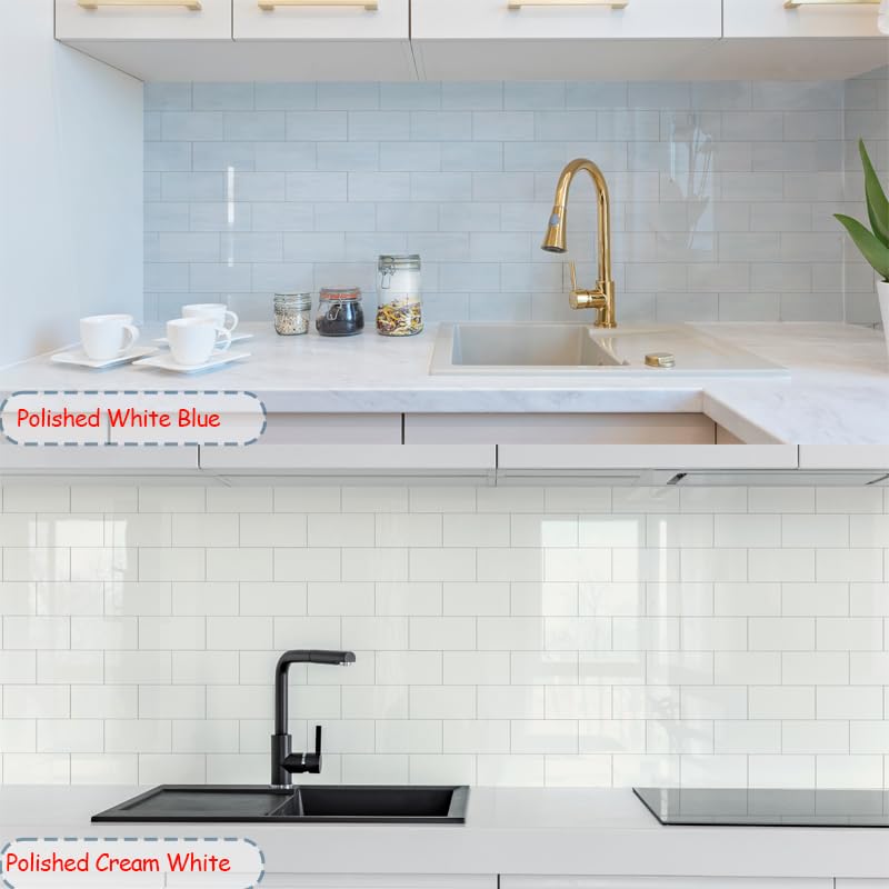 Yipscazo 2025 New Upgrade Peel and Stick backsplash 3 x 6 Inches 3D PVC Composite Wall Tile Stick on Backsplash Tile for Kitchen