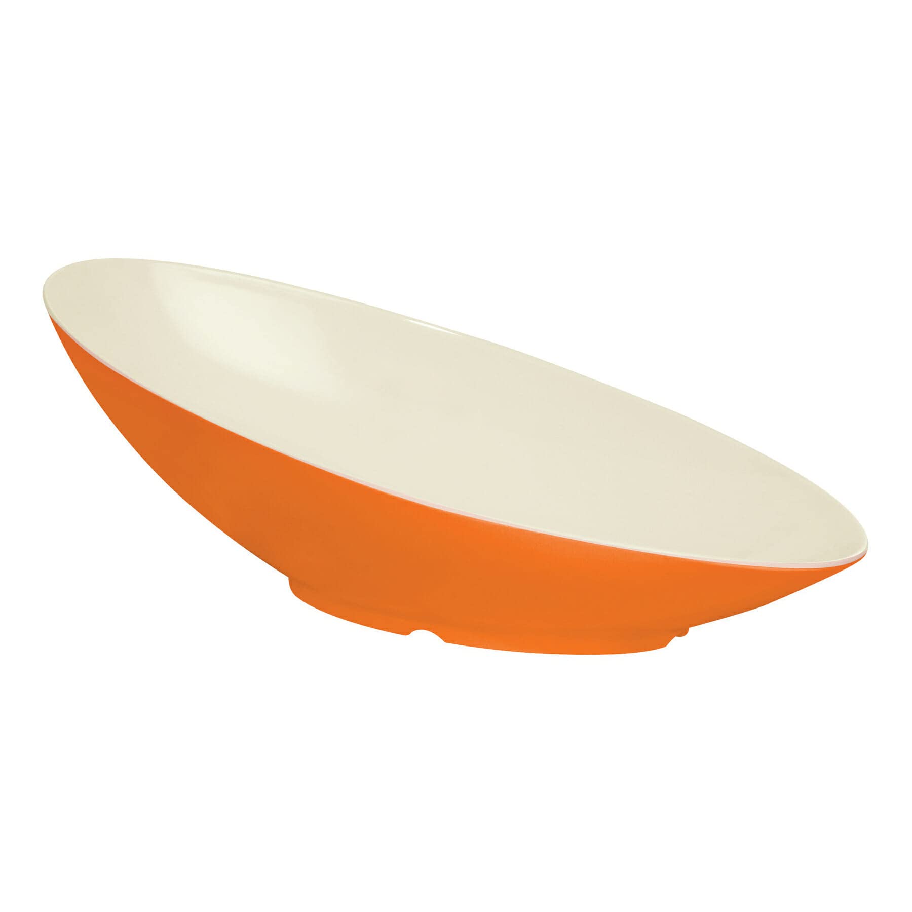 G.E.T. B-797-ST Angled Oval Cascading Serving Bowl for Salads, Snacks and Pasta, 1 Quart, Sunset