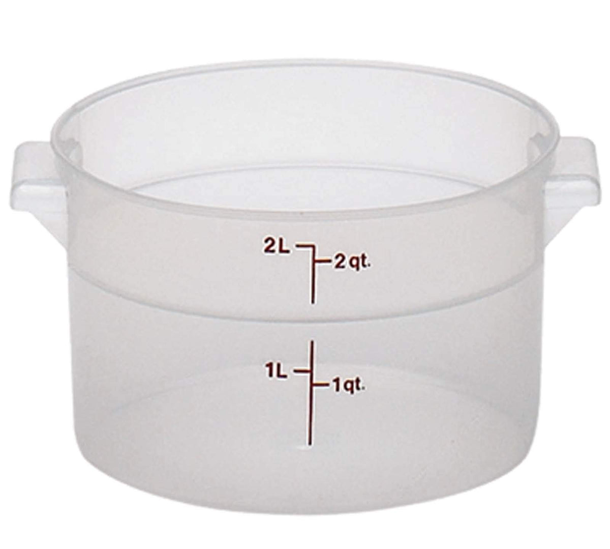 Cambro (Rfs2Pp190 2 Qt. Round Polypropylene Food Storage Container - Camwear