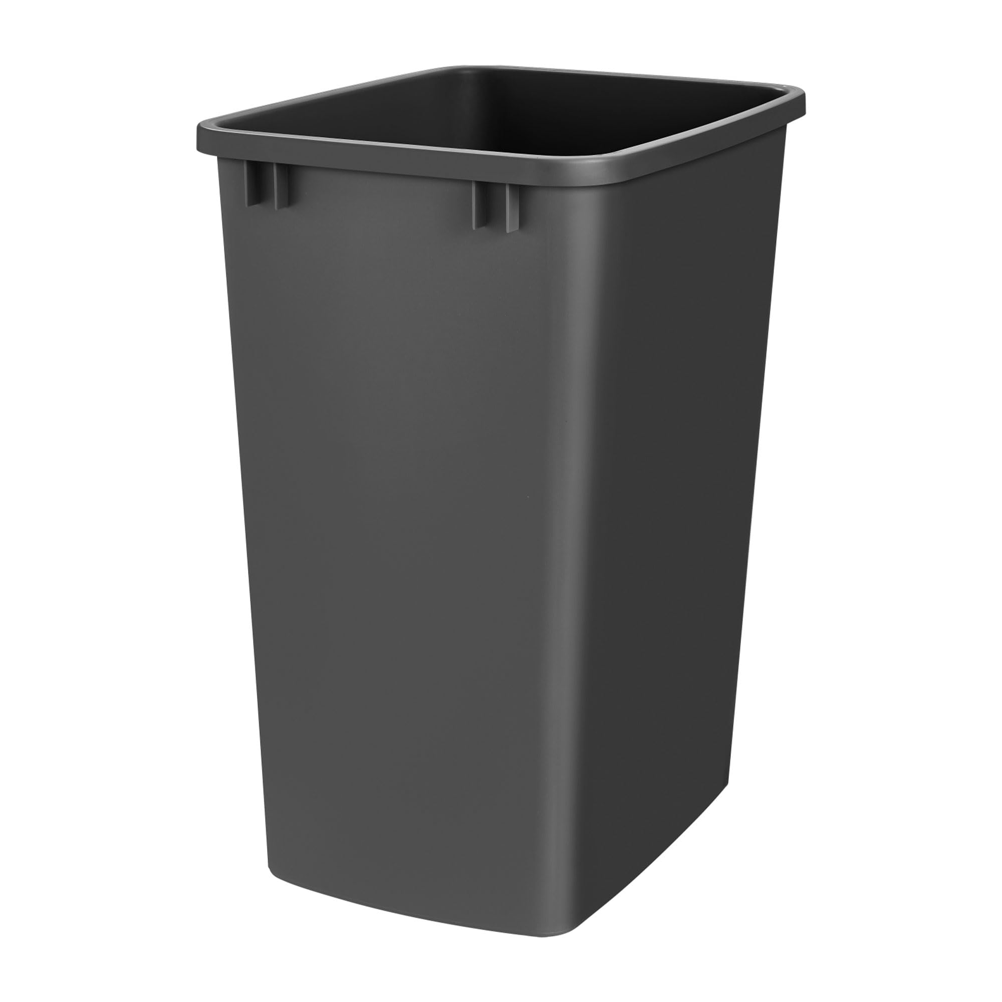 Rev-A-Shelf 35 Qt Under Sink Garbage Can for Base Kitchen and Bathroom Cabinet  Replacement Plastic Trash Bin for Laundry Rooms  Black  RV-35-18-52