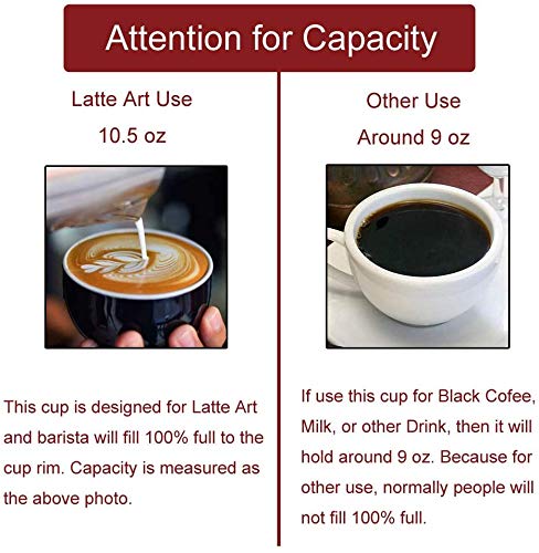 Coffeezone Cappuccino Barista Latte Art Cup And Saucer New Bone China For Coffee Shop (Glossy Light Blue, 8.5 Oz)