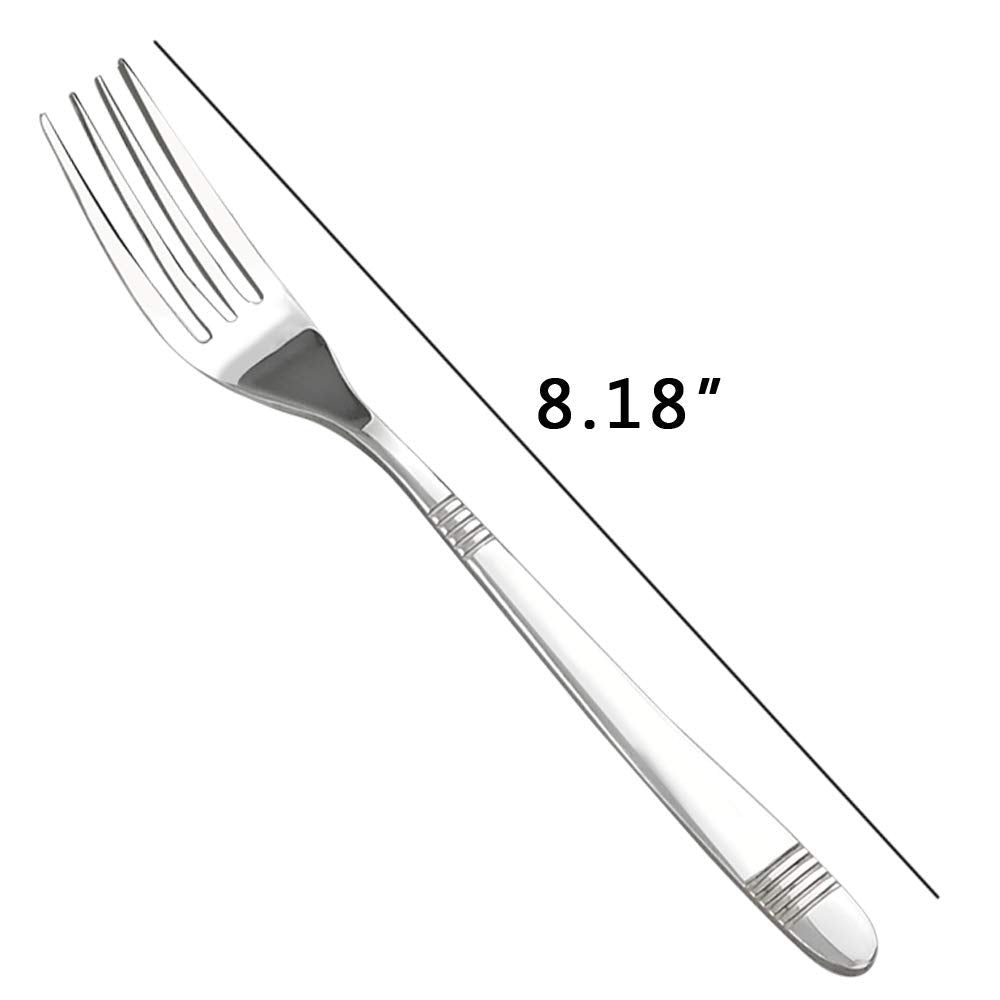 Bagele 12 Pieces Stainless Steel Dinner Forks, Silverware Forks Set