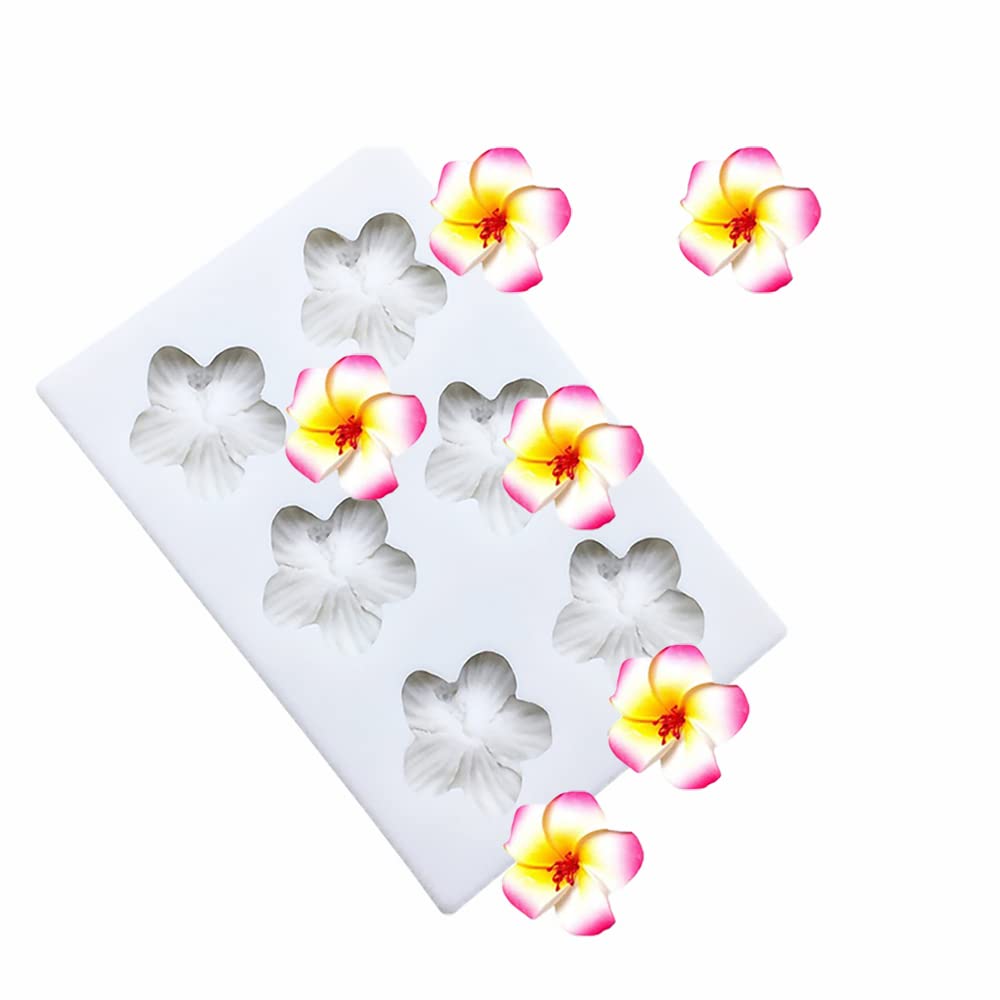 Hibiscus Flower Silicone Molds For Diy Fondant Candy Making Chocolate Mold Desserts Ice Cube Gum Clay Biscuit Plaster Resin Cupc