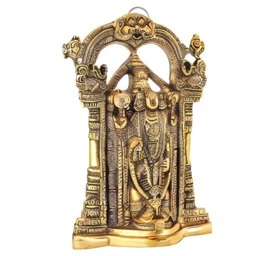 Kalakriti Metal Wall Hanging God Tirupati Balaji, Sri Venkateswara Idol, Spiritual Home Dcor, Gift Statue For Pooja, Living Room