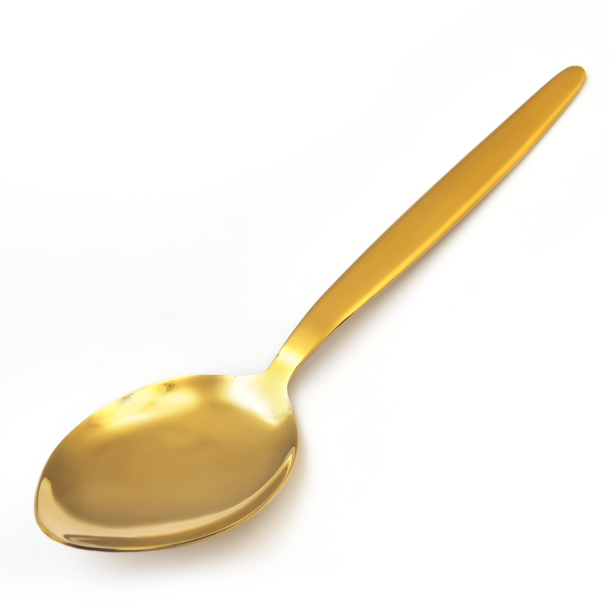 Bnazind Kunz Spoons | Gold Serving Spoon 18/10 Stainless Steel Titanium Shiny Golden Basting Spoon | Plating Spoons - Daily Chef