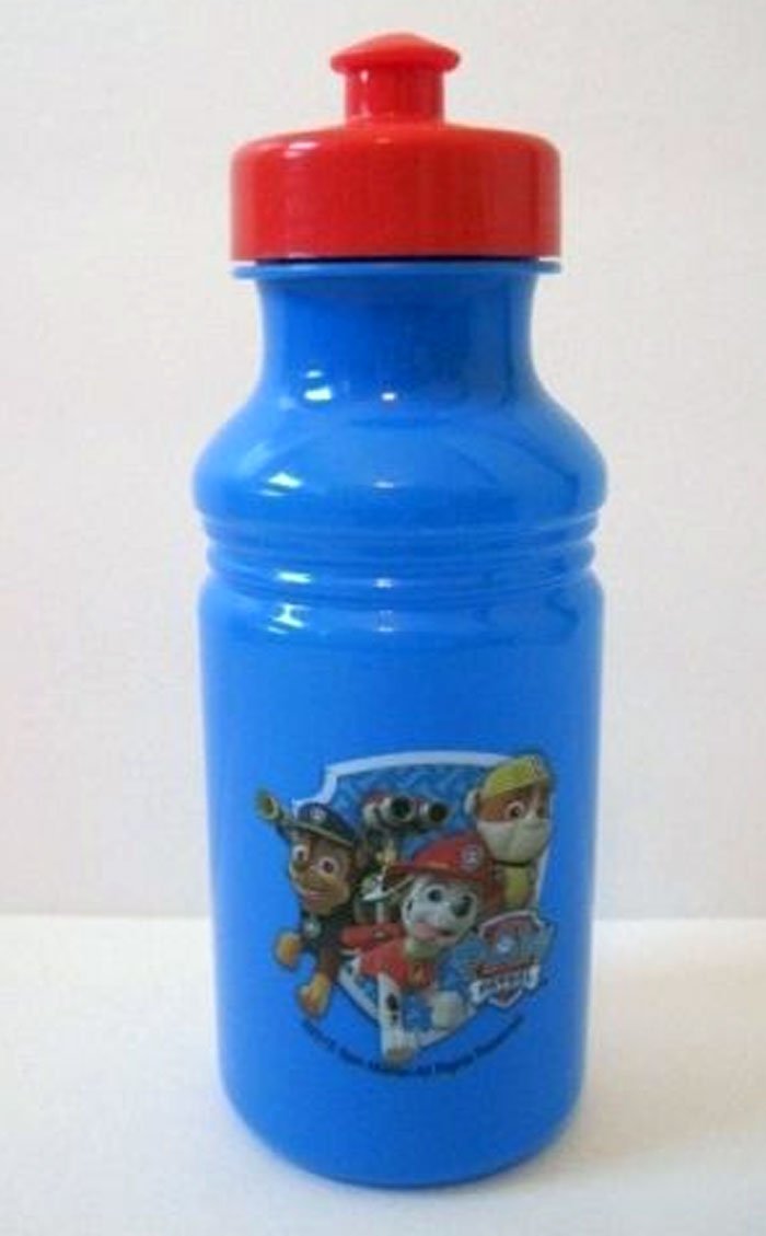 Nick Jr Nickelodeon Paw Patrol Plastic Water Bottle with Pull-Top Spout, 17 oz.