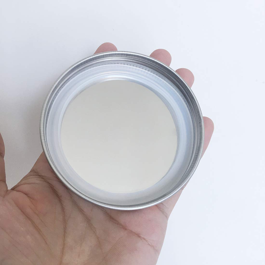 Stainless Steel Mason Jar Lids, Storage Caps With Silicone Seals For Wide Mouth Mason Canning Jars, Polished Surface, Reusable A