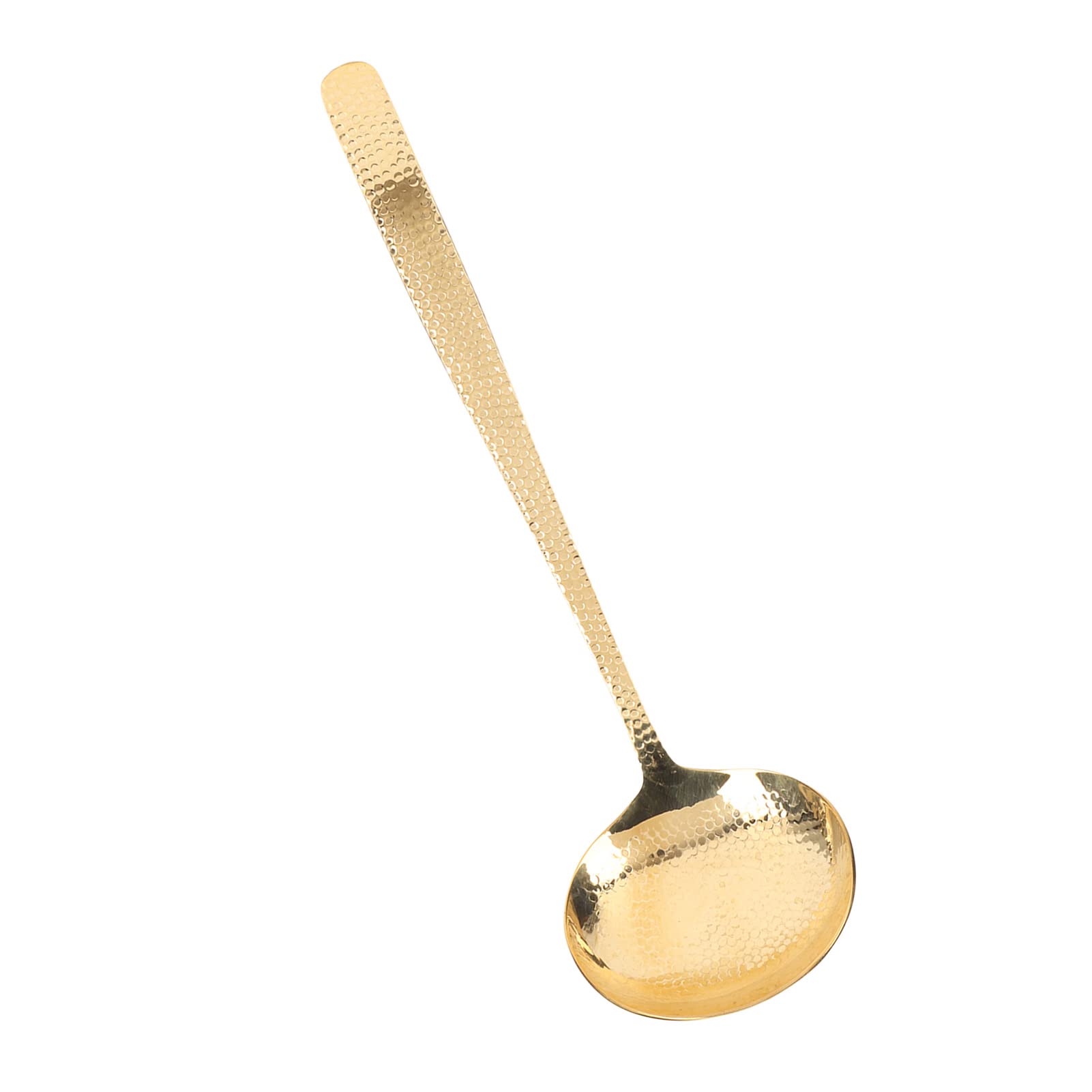 Oumefar Long Handle Ladle, Brass Bright Finish Soup Ladle for Restaurant(Ladle) Home