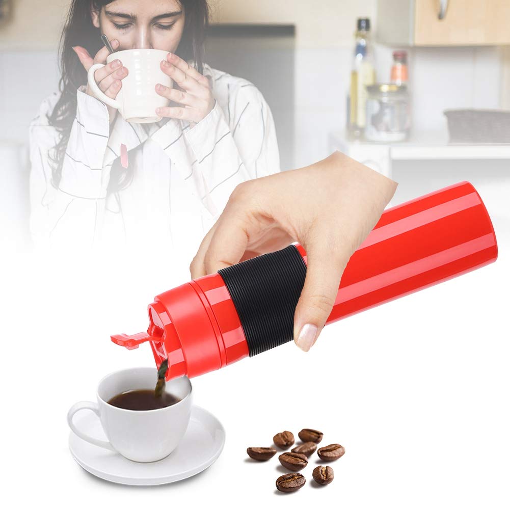 Zerodis 350Ml Portable Tea And Coffee Maker Bottle Coffee Press Bottle Travel French Press Coffee Maker For Commuter Camping Out